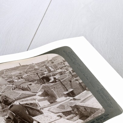 Jerusalem and the Mount of Olives, looking east from the Latin Hospice, Palestine by Underwood & Underwood