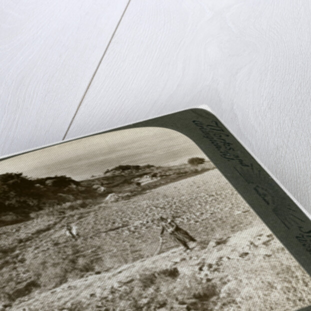 The rock of Elijah's Altar on Mount Carmel, and the Plain of Esdraelon, Palestine by Underwood & Underwood