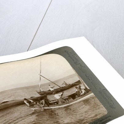 Fishermen on the Sea of Galilee, Palestine by Underwood & Underwood