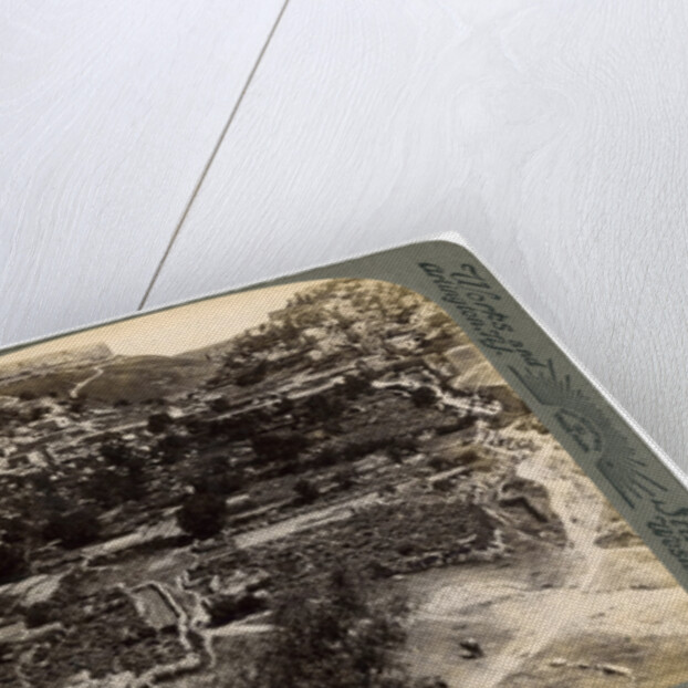 The valley of Kedron and the village of Siloam, outside the wall of Jerusalem, Palestine by Underwood & Underwood