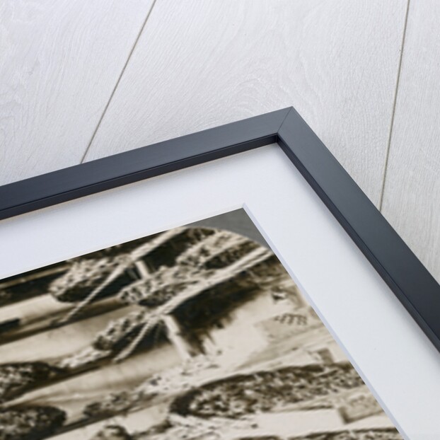 Feeding silk worms their breakfast of mulberry leaves, Lebanon mountains, Syria by Underwood & Underwood