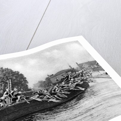 The annual Kew to Putney ladies' swimming race, London by Anonymous