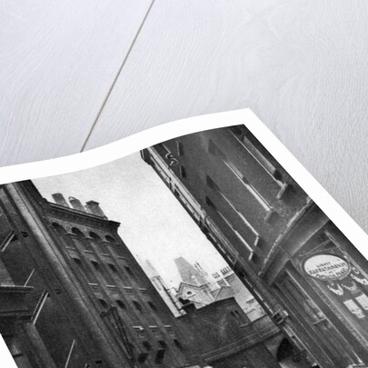 From the Old Bailey looking down the hill of Fleet Lane, London by Anonymous