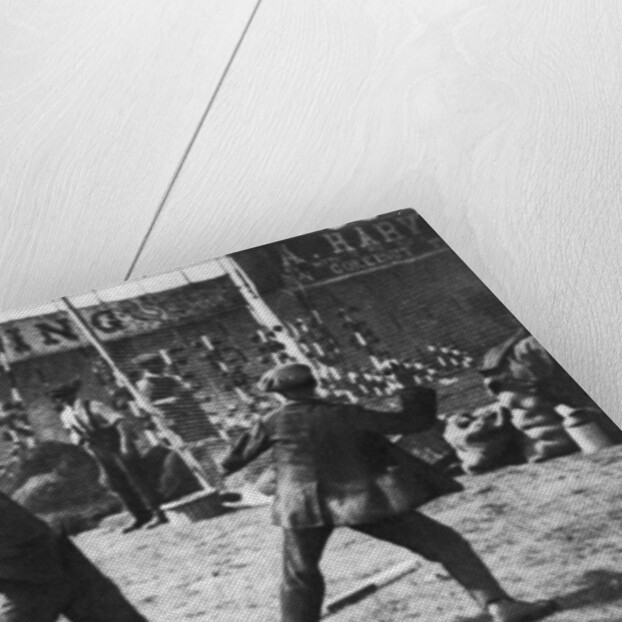 A coconut shy during a bank holiday on Blackheath Common, London by Hall