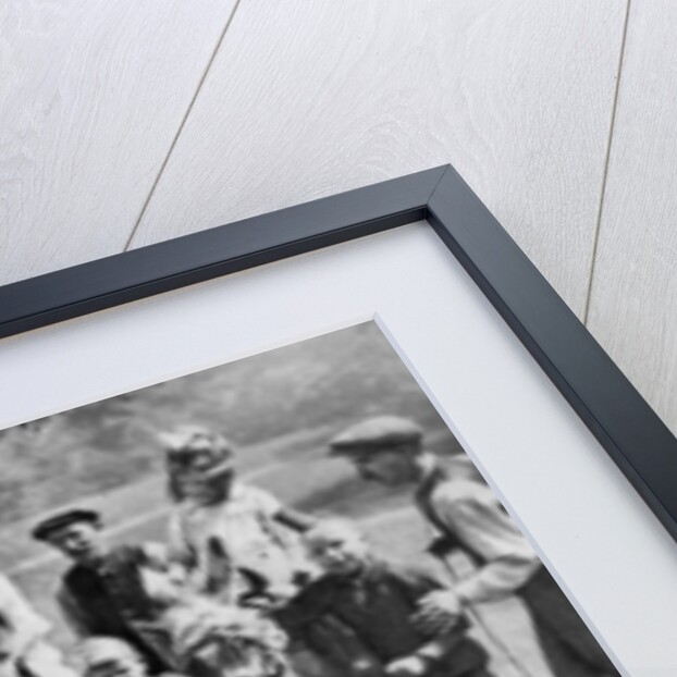 A donkey ride on a bank holiday on Hamstead Heath, London by Anonymous