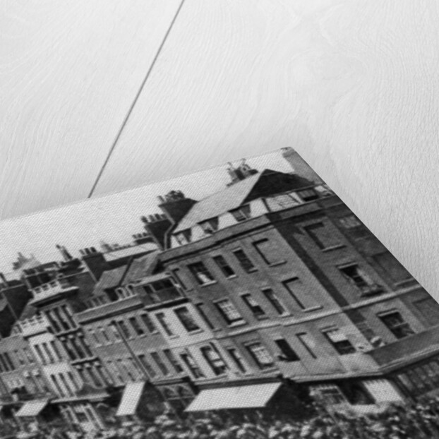 Crowds waiting for the Queen in St James's Street, London, 1880s by Anonymous