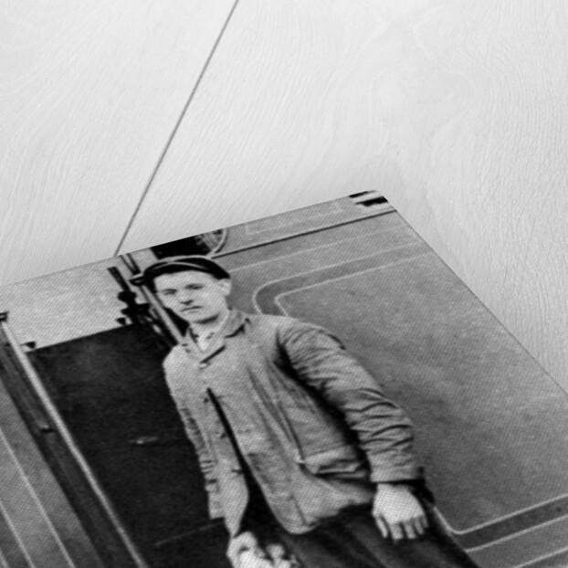A train fireman, London by Anonymous
