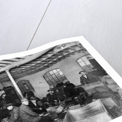 A wood-chopping workshop, London by Anonymous