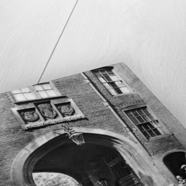 A Tudor gateway leading to Lincoln's Inn from Chancery Lane by McLeish