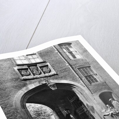 A Tudor gateway leading to Lincoln's Inn from Chancery Lane by McLeish