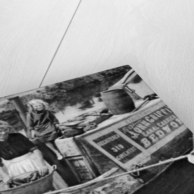 Washing day on the canal boat by Anonymous