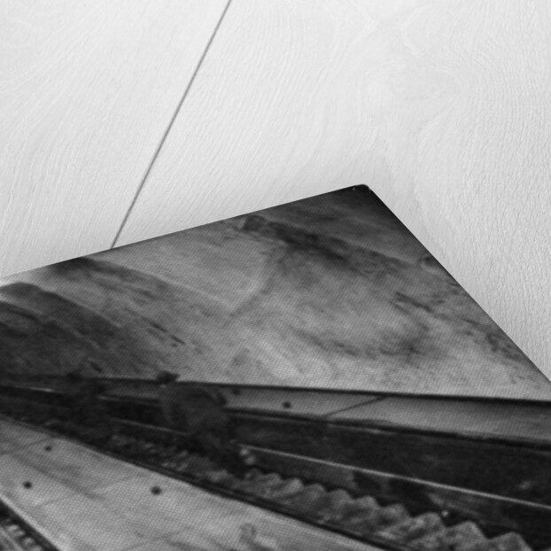 Tottenham Court Road tube station escalators, London by Anonymous