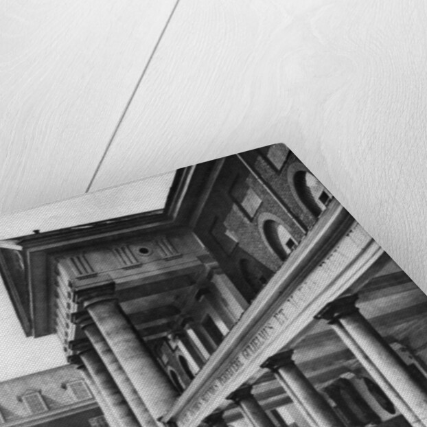 Pensioners in the great quadrangle of Chelsea Royal Hospital, London by Taylor