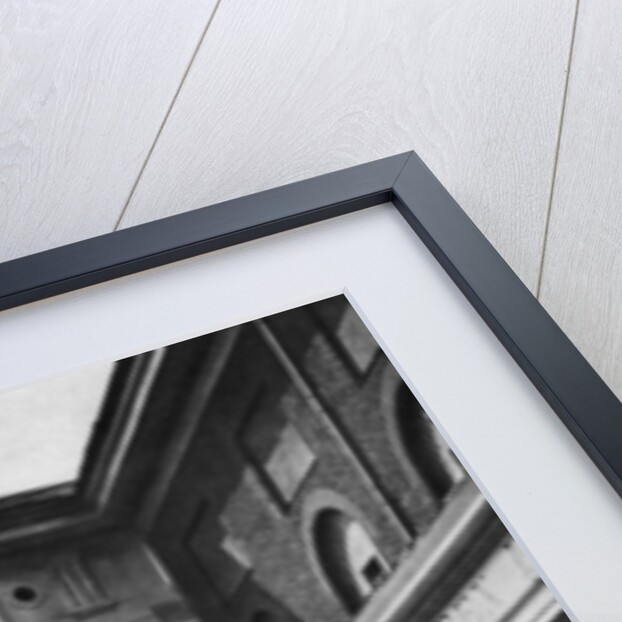 Pensioners in the great quadrangle of Chelsea Royal Hospital, London by Taylor