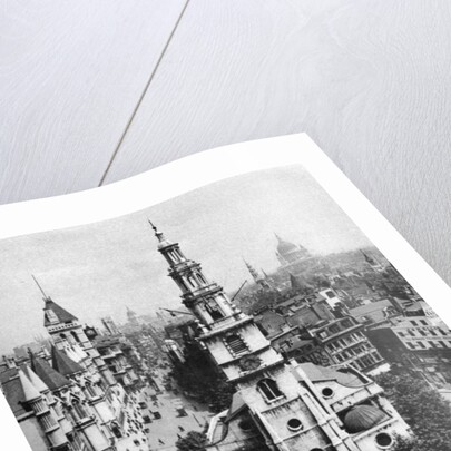 Church of St Clement Danes, the Strand and Fleet Street from Australia House, London by McLeish