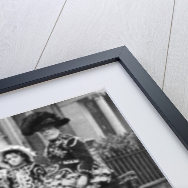 Pearly family in their donkey-drawn 'moke', London by McLeish