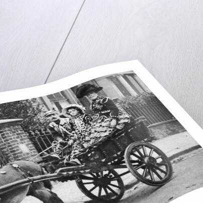 Pearly family in their donkey-drawn 'moke', London by McLeish