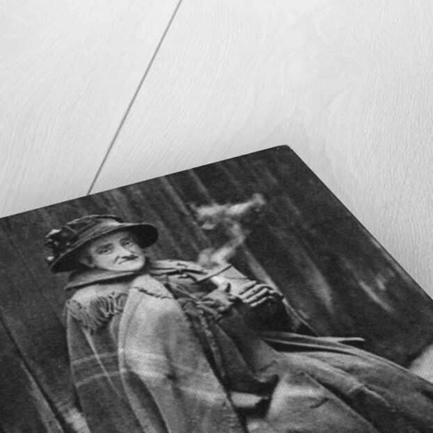 Old woman, back of Fleet Street, London by Hoppe