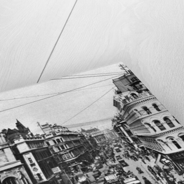 Queen Victoria Street at its intersection with Cannon Street, London by Frith