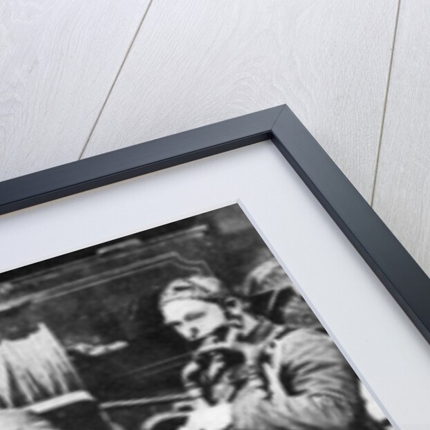 Firefighters donning smoke helmets, Farringdon Street rubber works, London by Anonymous