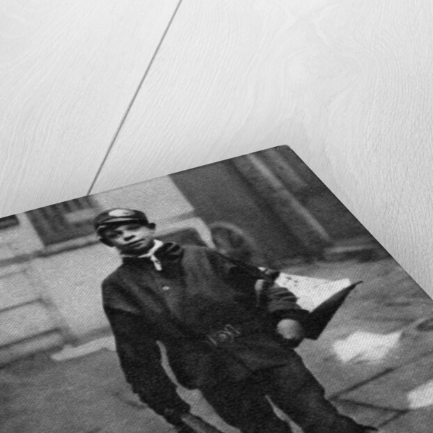 'Scavenger boy', who cleans up horse droppings in the road, London by Anonymous