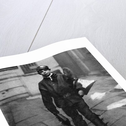 'Scavenger boy', who cleans up horse droppings in the road, London by Anonymous