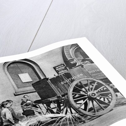 Boys following the Poplar Borough Council water cart, London by Anonymous