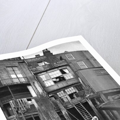 Old pub on the River Thames, London by Anonymous