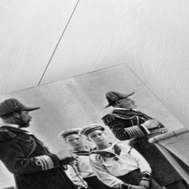 King Edward VII (1841-1910) with his son George (1865-1936) and his two eldest grandsons by Queen Alexandra