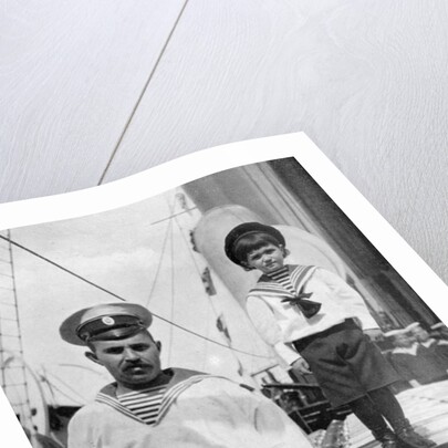 The little Caesarevitch with his sailor friend by Queen Alexandra