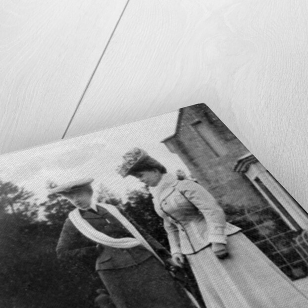 Mary of Teck (1867-1953), Princess of Wales, with the Duchesse d'Aosta by Queen Alexandra