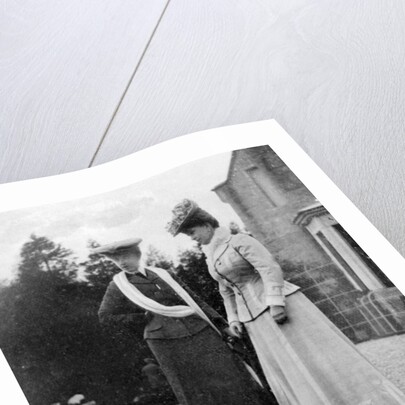 Mary of Teck (1867-1953), Princess of Wales, with the Duchesse d'Aosta by Queen Alexandra