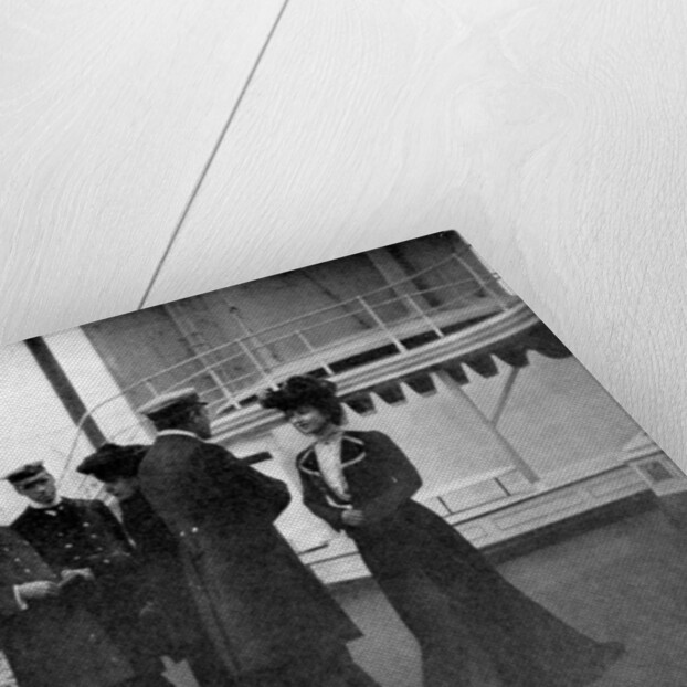 A group on the royal yacht Victoria and Albert III at Copenhagen, Sweden by Queen Alexandra