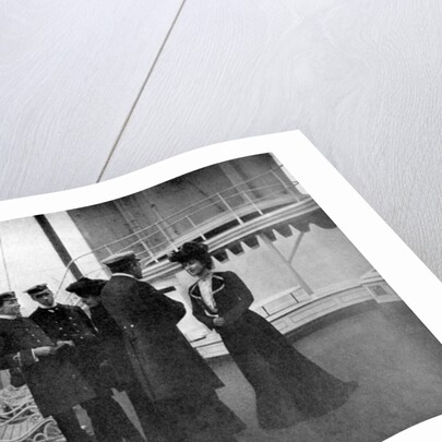 A group on the royal yacht Victoria and Albert III at Copenhagen, Sweden by Queen Alexandra