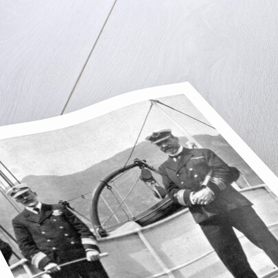 Commander Sir Archibald Milne (1855-1938) with Captain V Stanley by Queen Alexandra