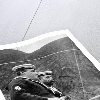 Two sailors on the royal yacht off the coast of Norway by Queen Alexandra