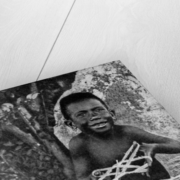 Kiwai child, living at the entrance to the Fly River, New Guinea by WN Beaver