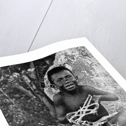 Kiwai child, living at the entrance to the Fly River, New Guinea by WN Beaver