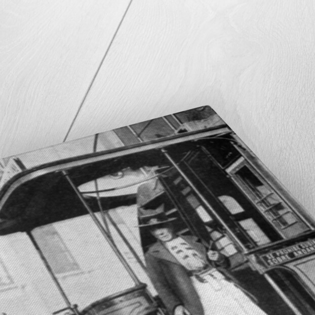 A woman tram-conductor, Chile by Brown & Dawson