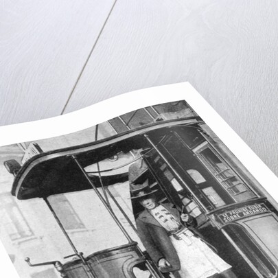 A woman tram-conductor, Chile by Brown & Dawson