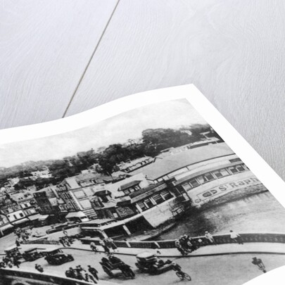 The bridge on the River Touques, Trouville, France by Anonymous