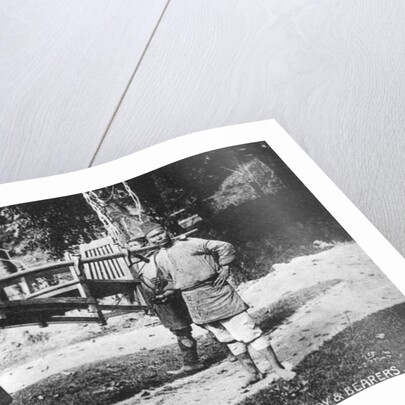 'Dandy and Bearers, Darjeeling', India by Anonymous