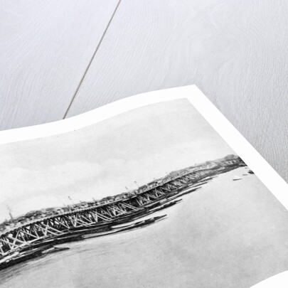 Howrah Bridge over the Hooghly River, Calcutta, India by Anonymous