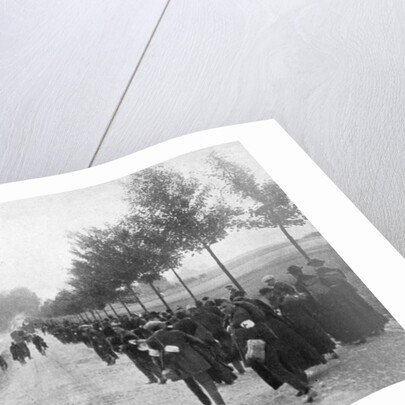 Belgians fleeing from Termonde, First World War by Anonymous