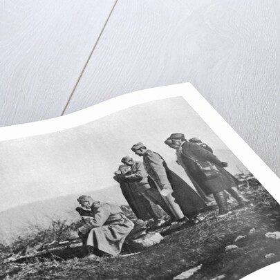 King Peter of Serbia at the front, First World War by Anonymous