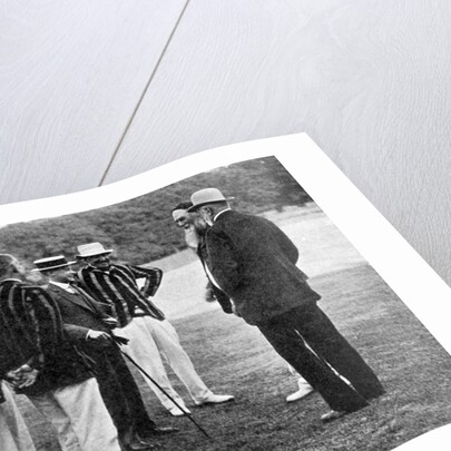 Royal cricketers at Cumberland Lodge, Windsor Great Park, Berkshire by Ernest Brook