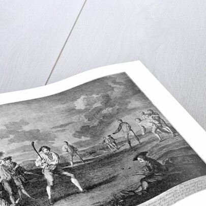 Cricket in 1743 by Anonymous