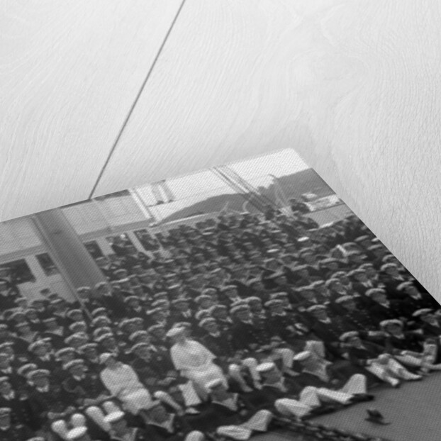 A ship's crew on deck by Anonymous