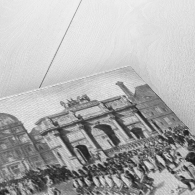 A military parade through Paris, France by Anonymous