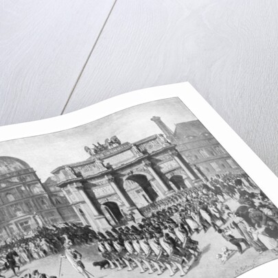 A military parade through Paris, France by Anonymous